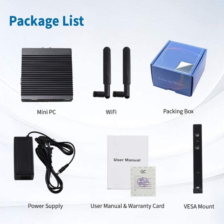 K660G4 Windows and Linux System Mini PC, Intel Celeron Processor N2840 Quad-Core 2M Cache,1.83GHz, up to 2.25GHz, 8GB RAM + 128GB SSD, US Plug, 8GB+128GB AU Plug, 8GB+128GB EU Plug, 8GB+128GB UK Plug, 8GB+128GB US Plug
