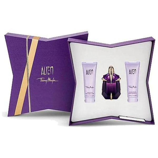 Thierry Mugler Alien Gift Set 30ml EDP + 50ml Body Lotion + 50ml Shower Gel