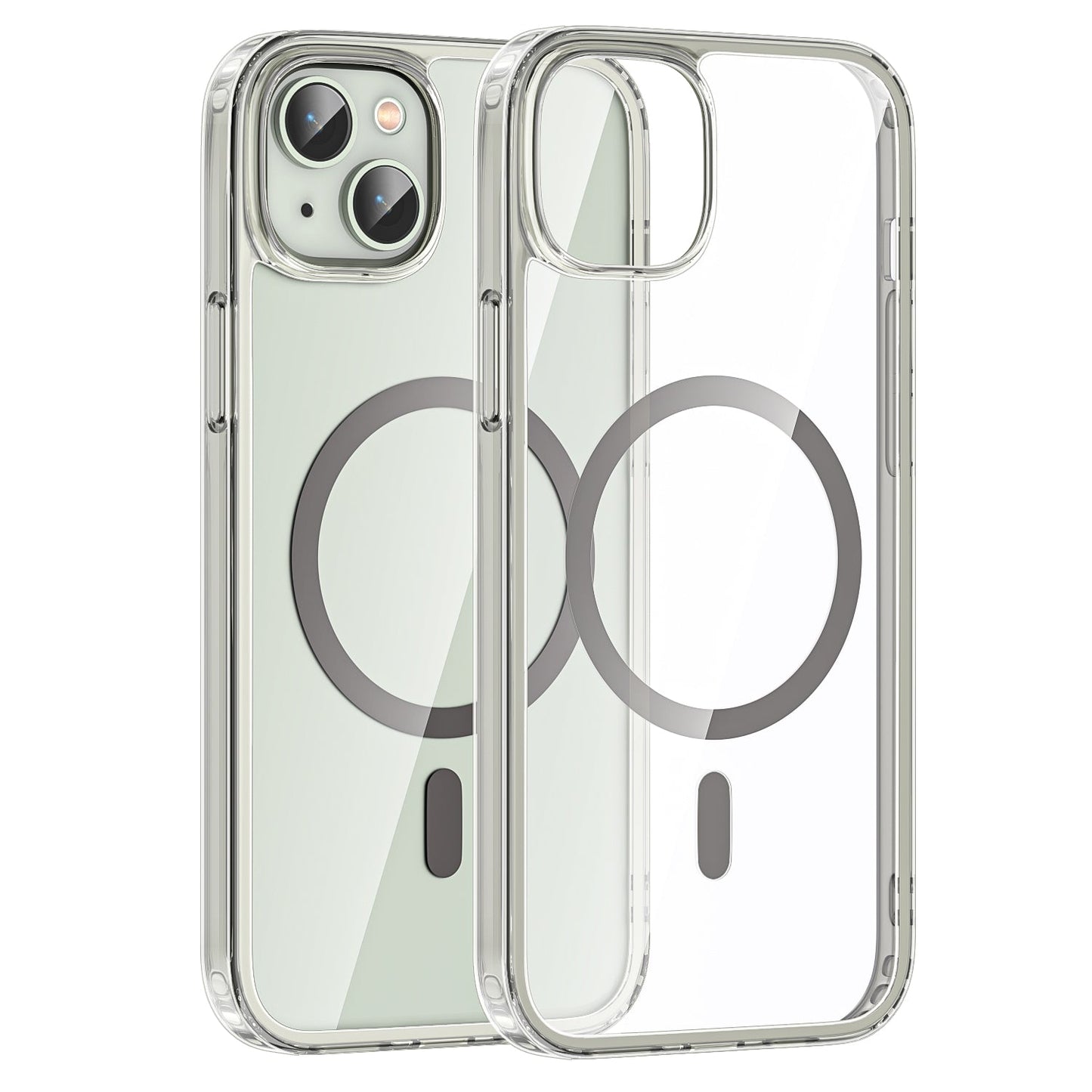 iPhone 15 Plus Crystal Clear Magnetic Slim-Fit Protective Case with MagSafe for Wireless Charging
