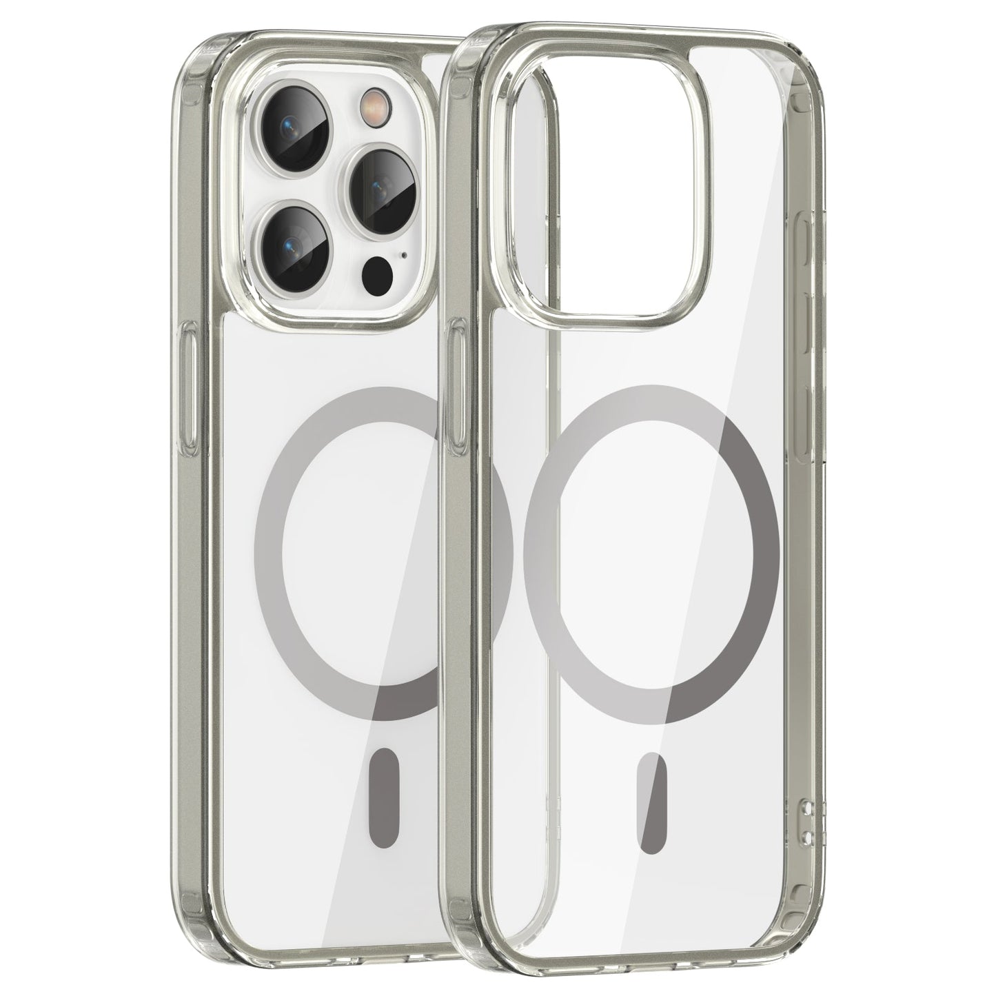 iPhone 15 Pro Crystal Clear Magnetic Slim-Fit Protective Case with MagSafe for Wireless Charging