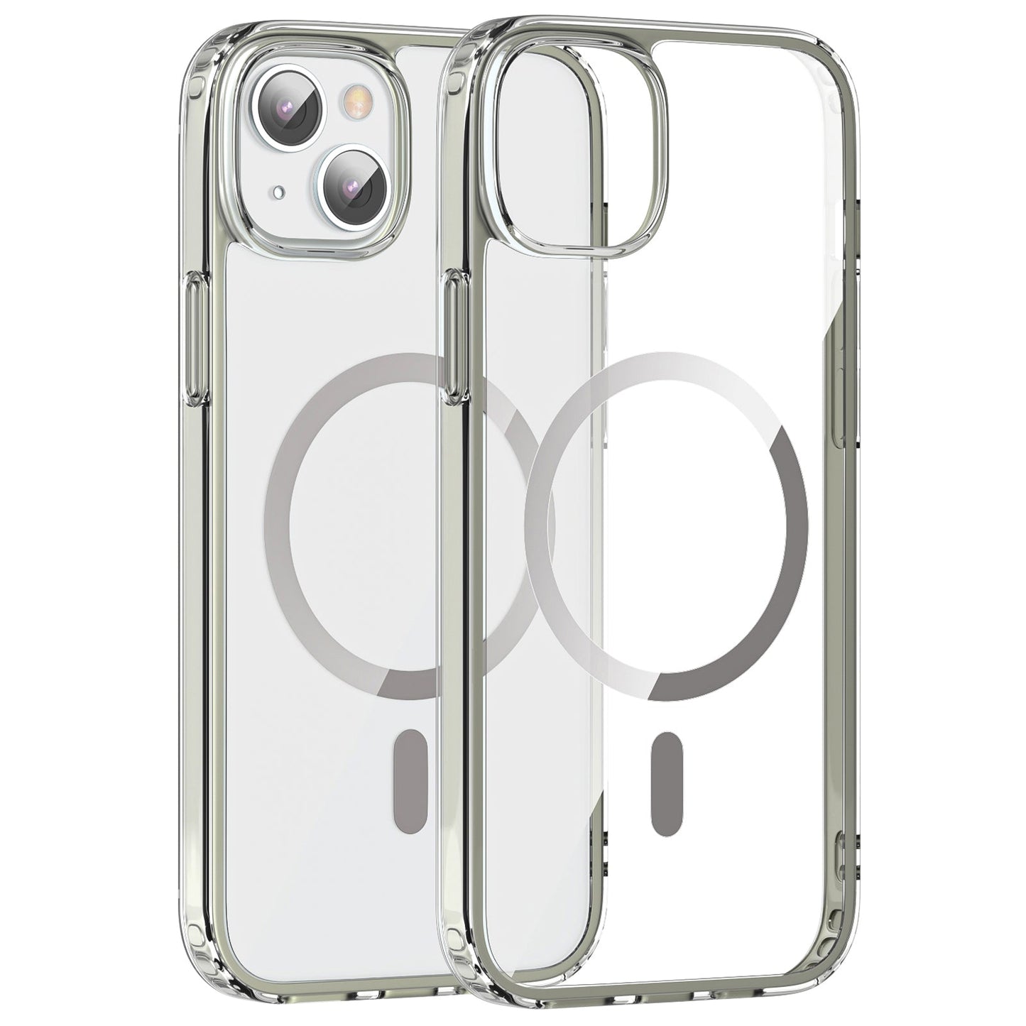 iPhone 15 Crystal Clear Magnetic Slim-Fit Protective Case with MagSafe for Wireless Charging