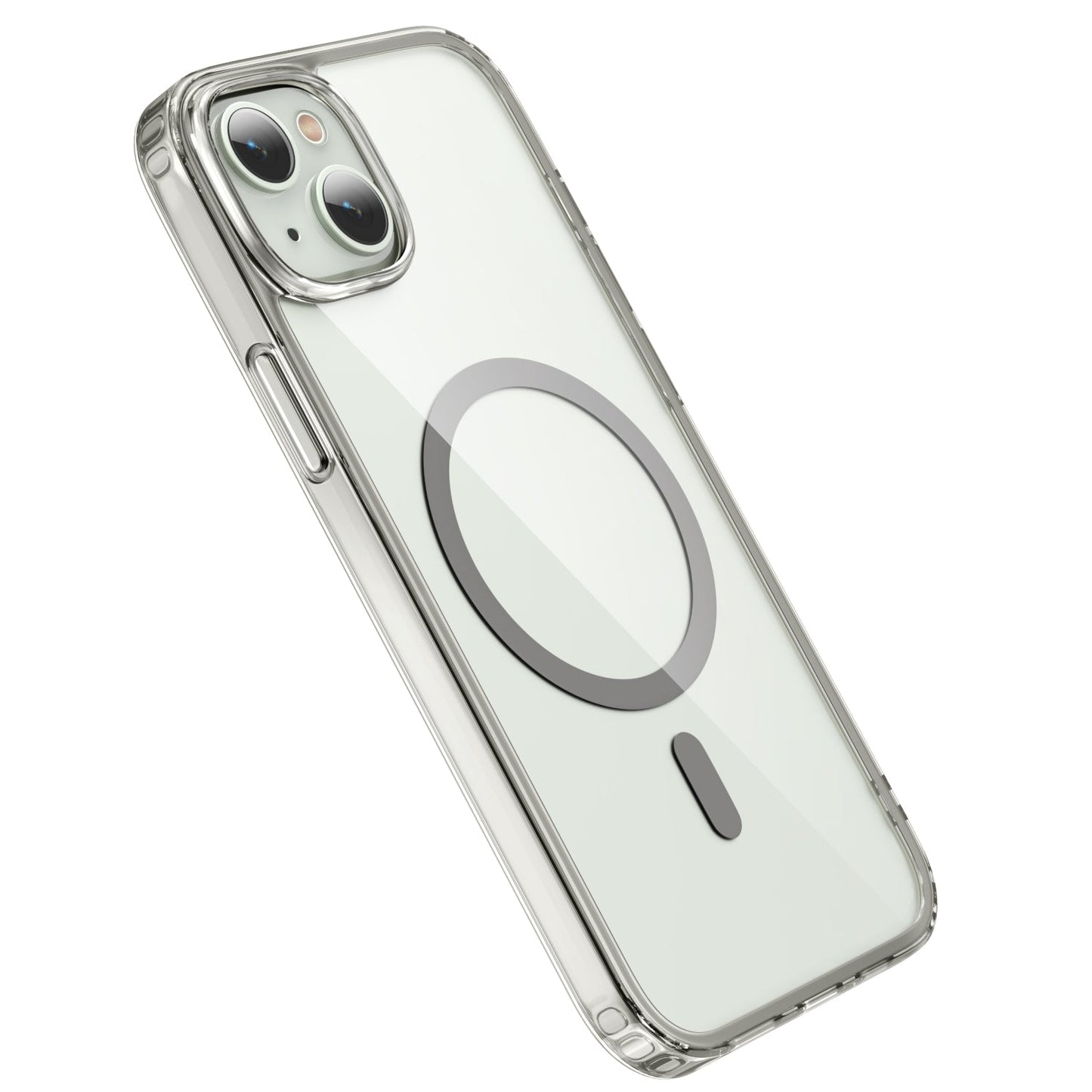 iPhone 15 Plus Crystal Clear Magnetic Slim-Fit Protective Case with MagSafe for Wireless Charging