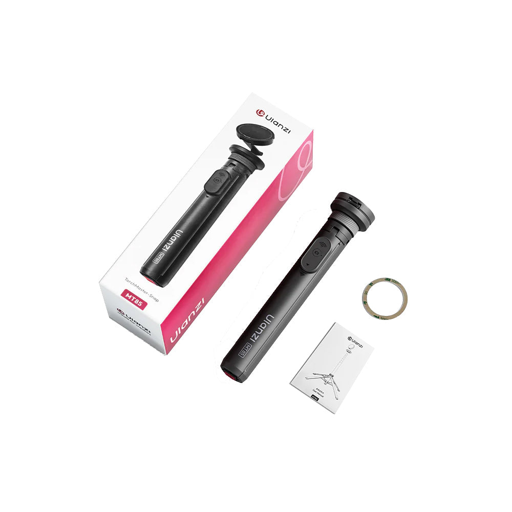 MT85 Torch Master Snap V2 Portable Phone and Camera Magnetic Tripod (Black)
