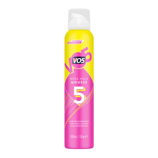 VO5 Mega Hold Styling Mousse 200ml
