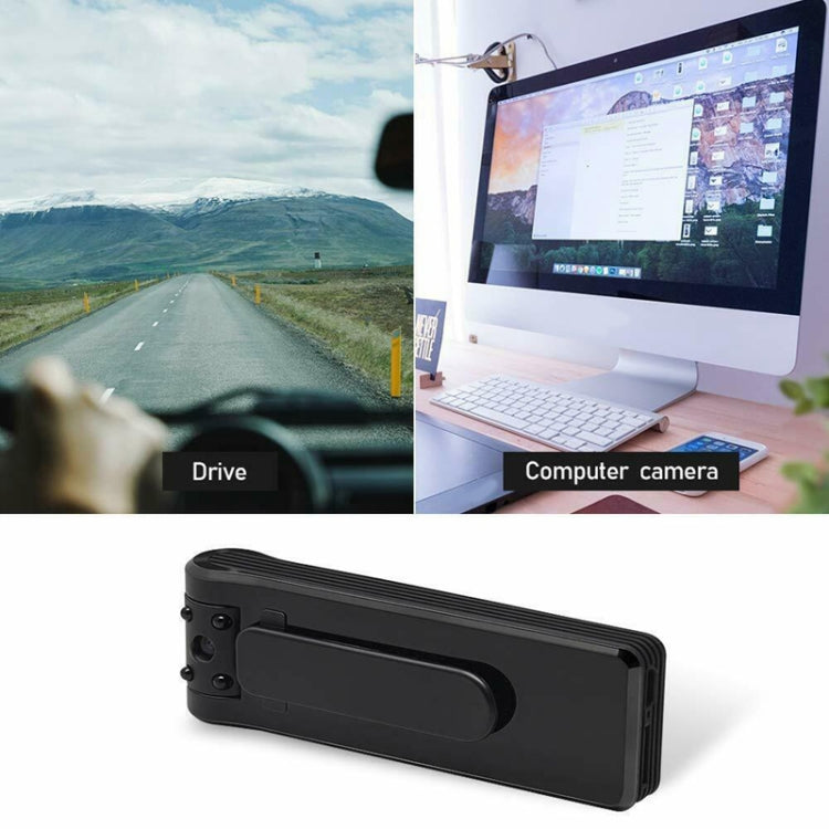 B19 Back Clip Design 1080P HD Camera Video Recorder, Support Motion Detection / Infrared Night Vision /180 Degrees Rotation Camera / TF Card / OTG
