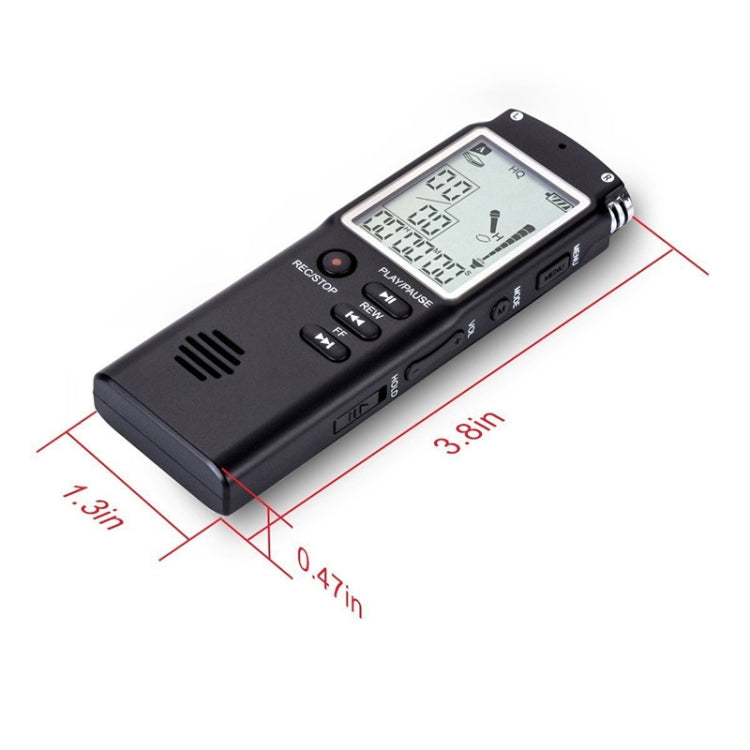 T60 Monochrome Screen HD Noise Reduction Digital Voice Recorder, 32G, Support MP3 / WAV Format, 32G