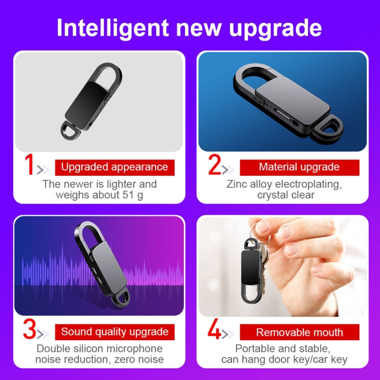 S20 8GB Keychain HD Noise Reduction Portable Recording Pen, 8GB
