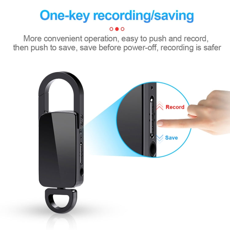 S20 64GB Keychain HD Noise Reduction Portable Recording Pen, 64GB