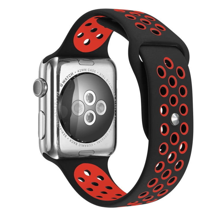 For Apple Watch Series 10 42mm / 9&8&7 41mm / SE 3&SE 2&6&SE&5&4 40mm / 3&2&1 38mm Fashionable Classical Silicone Sport Watch Band(Grey White), WA1230A, WA1230B, WA1230BG, WA1230BH, WA1230BL, WA1230BM, WA1230BR, WA1230BY, WA1230C, WA1230D, WA1230DW    ...