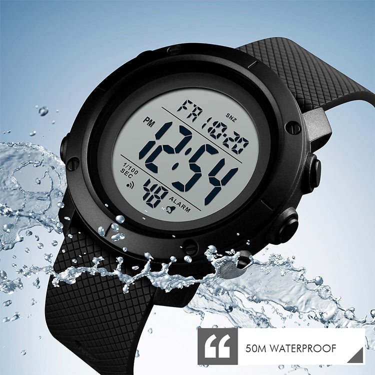 SKMEI 1426 Multifunctional Outdoor Fashion Noctilucent Waterproof Black Machine Rubber Ring Digital Watch, Black Machine Rubber Ring, 1426 Black Machine Rubber Ring