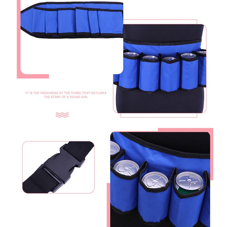 Portable Outdoor Beer Mountaineering Belt Minimalist Stylish Style Multi-function Outdoor Sports Running Hiking Riding Travelling Belt, (Blue), (Black)