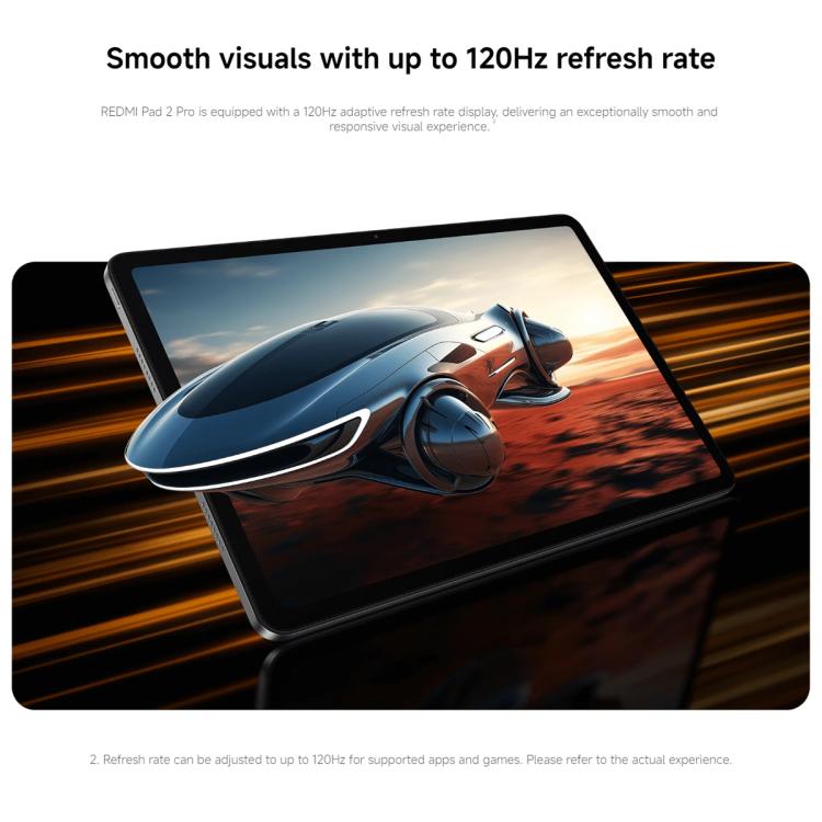 REDMI Pad 2 Pro 12.1 inch Tablet PC, 8GB+128GB, HyperOS 3, Snapdragon 7s Gen4 Octa Core CPU, 8GB+128GB