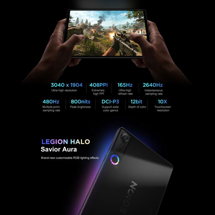 Lenovo LEGION Y700 Gen5 8.8 inch AI Gaming WIFI Tablet, 12GB+256GB, Android 16, Qualcomm Snapdragon 8 Elite Gen5, US Plug, 12GB+256GB