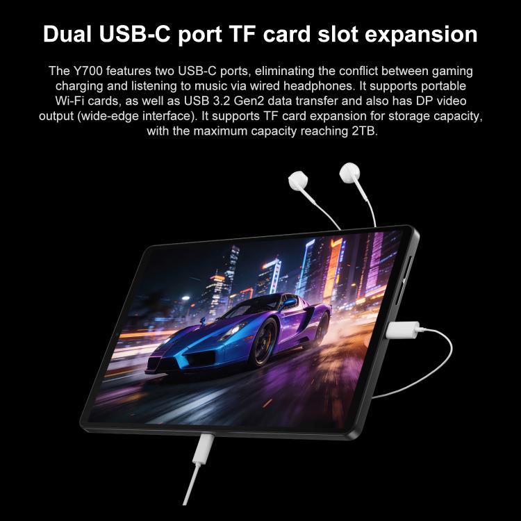 Lenovo LEGION Y700 Gen5 8.8 inch AI Gaming WIFI Tablet, 16GB+512GB, Android 16, Qualcomm Snapdragon 8 Elite Gen5, US Plug, 16GB+512GB