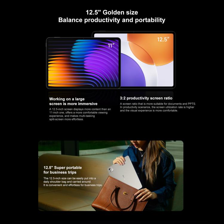 Xiaomi Pad 7S Pro 12.5 inch, 16GB+512GB, HyperOS 2, XRING O1 3nm Deca Core CPU, 16GB+512GB