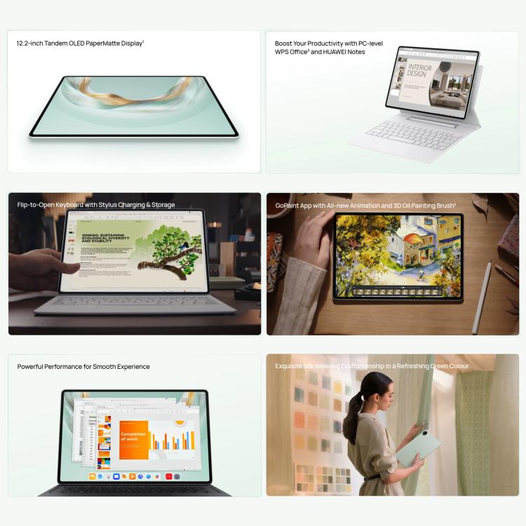 HUAWEI MatePad Pro 12.2 inch 2025 WiFi Soft Light Screen, 12GB+512GB, HarmonyOS 5.0 Hisilicon Kirin 9020A, Not Support Google Play, 12GB+256GB, Soft Light
