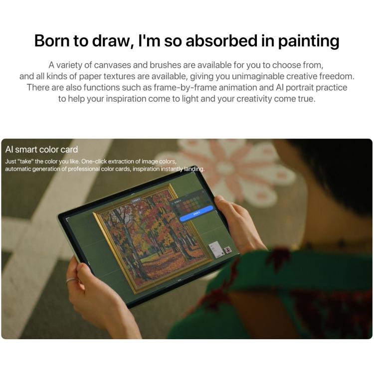 HUAWEI MatePad Air 12 inch 2025 WiFi Soft Light Edition, 12GB+512GB, HarmonyOS 5.0 Hisilicon Kirin T92B, Not Support Google Play, Soft Light Edition 12GB+512GB