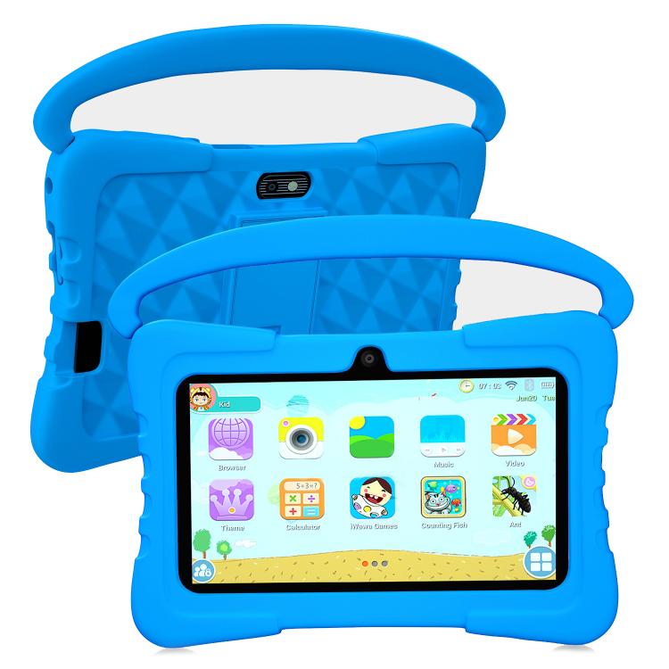 BDF K3 7 inch WiFi Kids Tablet PC with Silicone Case, 1GB+16GB, Android 8.1 MTK6735 Quad Core CPU, US Plug, 3GB+32GB