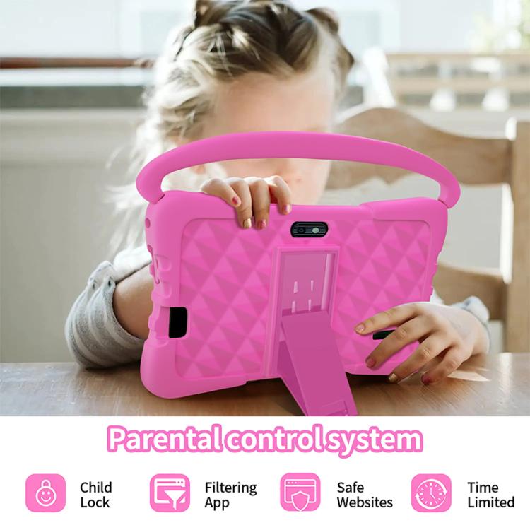 BDF K3 7 inch WiFi Kids Tablet PC with Silicone Case, 1GB+16GB, Android 8.1 MTK6735 Quad Core CPU, US Plug, 3GB+32GB