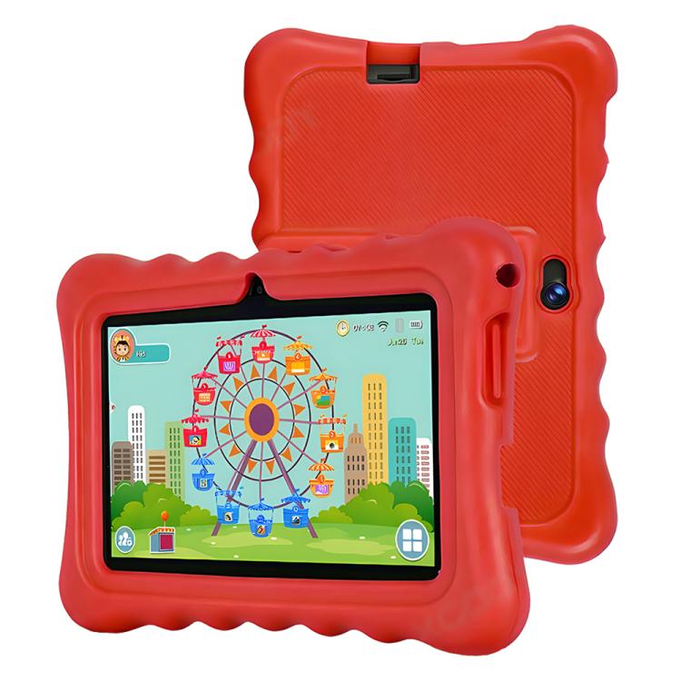 BDF T7 7 inch WiFi Kids Tablet PC with Silicone Case, 1GB+16GB, Android 8.1 MTK6735 Quad Core CPU, US Plug, 3GB+32GB