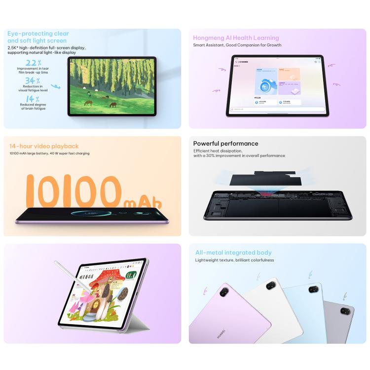 HUAWEI MatePad 11.5 2026 WiFi, 8GB+128GB, HarmonyOS 5.1 Hisilicon Kirin T82B, Not Support Google Play, WiFi 8GB+128GB