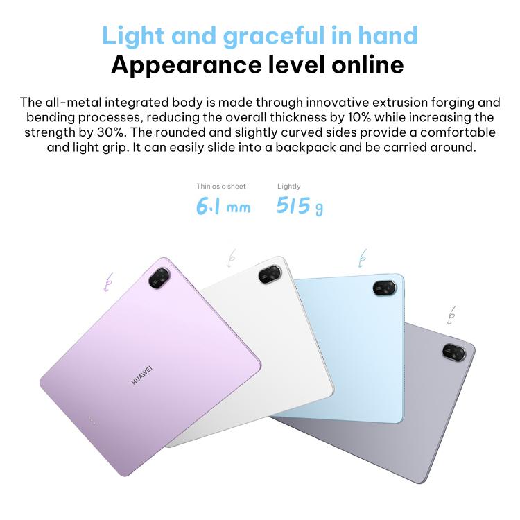 HUAWEI MatePad 11.5 inch 2026 WiFi Soft Light Edition, 12GB+256GB, HarmonyOS 5.1 Hisilicon Kirin T82B, Not Support Google Play, WiFi 12GB+256GB Soft Light