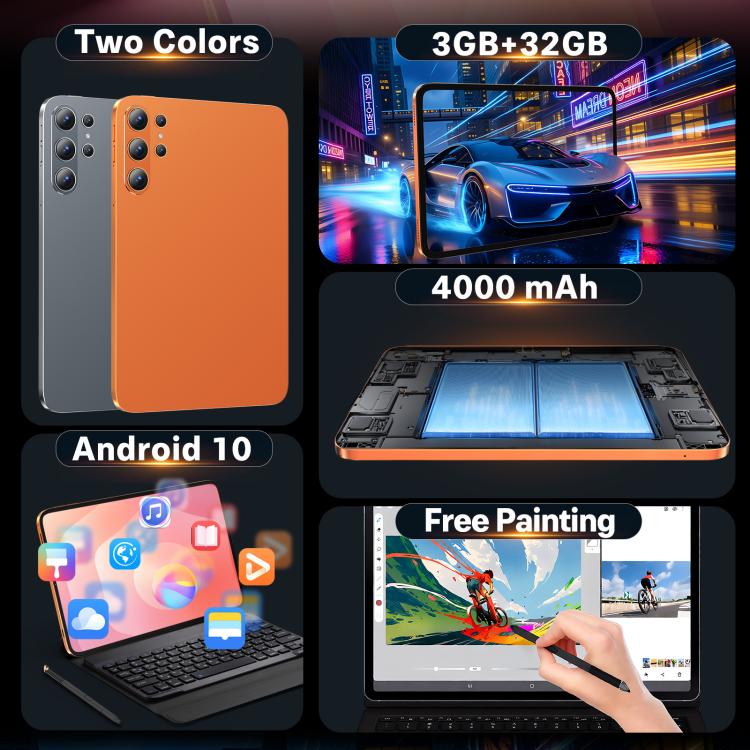 S26 Ultra 10.1 inch WiFi Tablet PC, 3GB+32GB, Android 10 MTK6750 Octa Core, UK Plug, UK Plug (, UK Plug