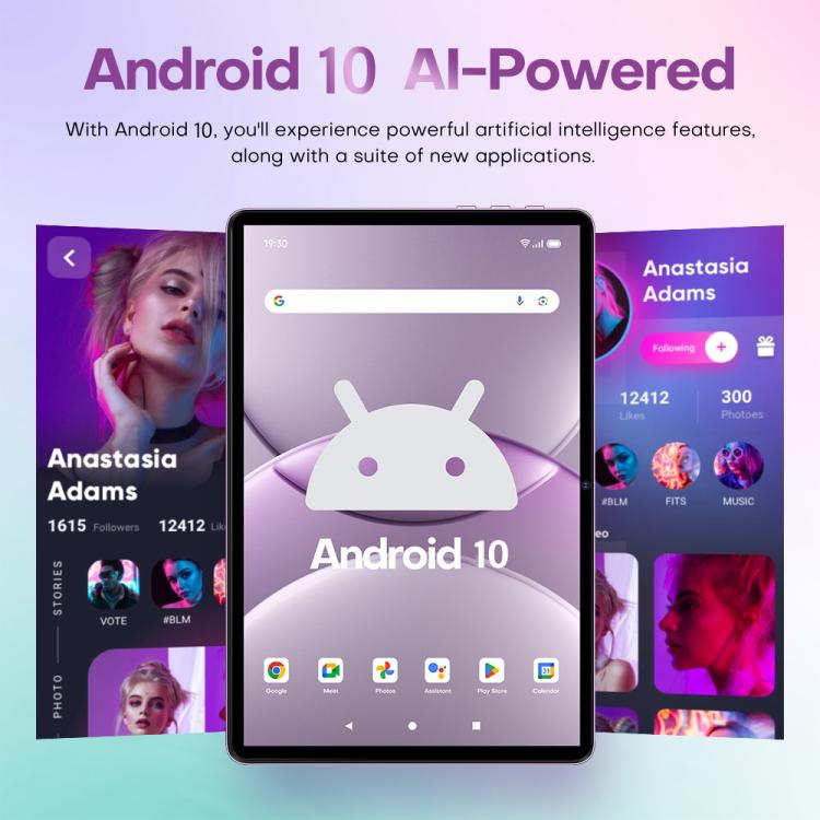 Pad 9 Ultra 10.1 inch 3G Phone Call Tablet PC, 2GB+32GB, Android 10 MTK6737 Quad Core, UK Plug, UK Plug