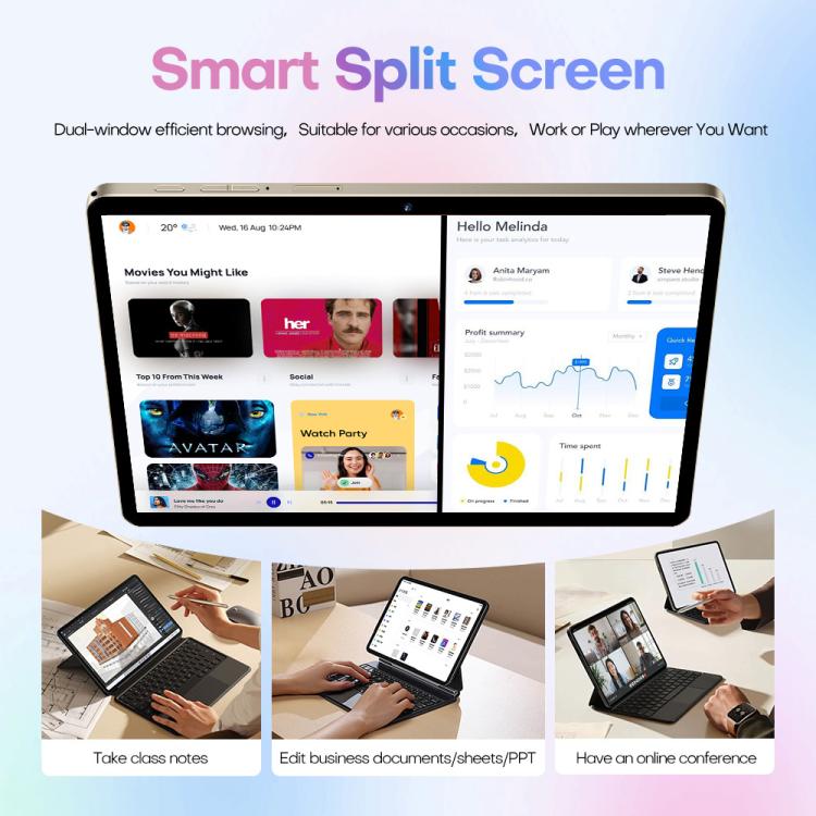 Pad 8 Pro 10.1 inch 4G LTE Tablet PC Combo Set, 4GB+32GB, Android 10 MT6755 Octa Core, with Keyboard / Mouse / Leather Case, US Plug, US Plug