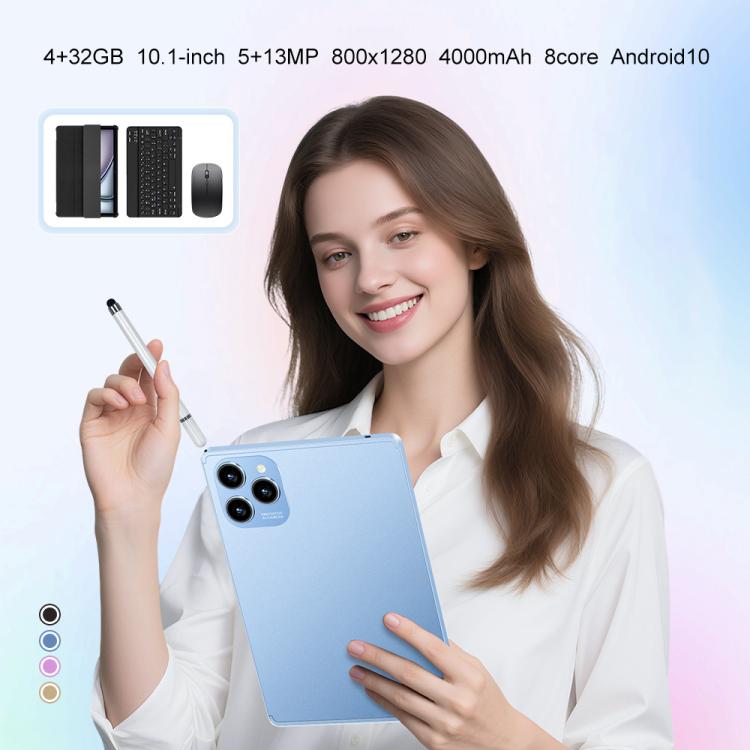 Pad 8 Pro 10.1 inch 4G LTE Tablet PC Combo Set, 4GB+32GB, Android 10 MT6755 Octa Core, with Keyboard / Mouse / Leather Case, US Plug, US Plug