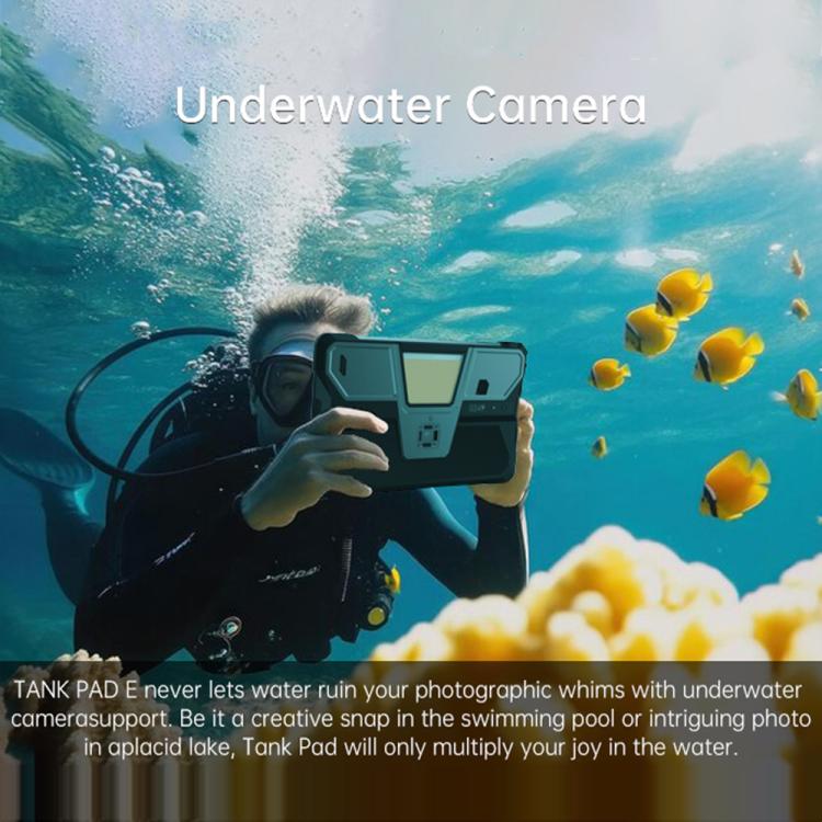 Unihertz 8849 Tank Pad E Rugged Tablet PC & Projector, 12GB+512GB, 10.95 inch Android 14 MT6789 Octa Core 4G Network, EU Plug, Tank Pad E