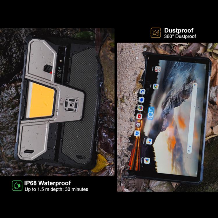 Unihertz 8849 Tank Pad E Rugged Tablet PC & Projector, 12GB+512GB, 10.95 inch Android 14 MT6789 Octa Core 4G Network, EU Plug, Tank Pad E