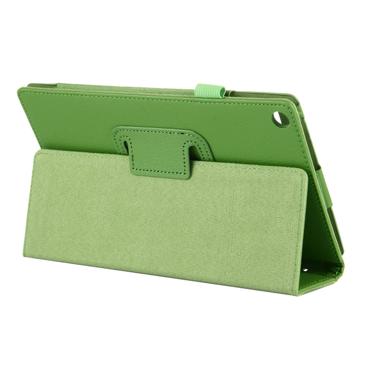 For Amazon Kindle Fire HD8 (2017) Litchi Texture Horizontal Flip Leather Case with Holder, For Kindle Fire HD8 (2017)