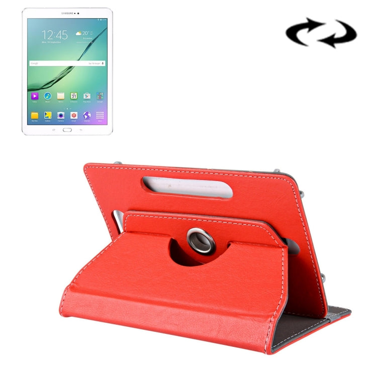 10 inch Tablets Leather Case Crazy Horse Texture 360 Degrees Rotation Protective Case Shell with Holder for Asus ZenPad 10 Z300C, Huawei MediaPad M2 10.0-A01W, Cube IWORK10, 10 inch Black, 10 inch Red, 10 inch Blue, 10 inch Magenta, 10 inch Purple     ...