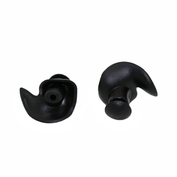 2 Pair Soft Ear Plugs Environmental Silicone Waterproof Dust-Proof Earplugs Diving Water Sports Swimming Accessories, Soft Ear Plugs(Black)