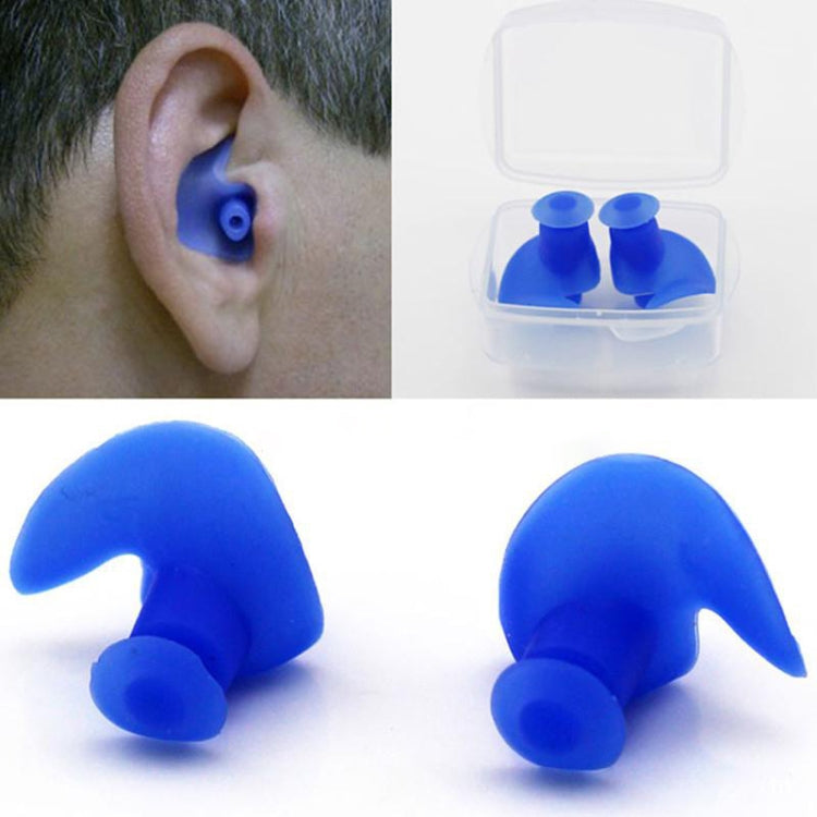 2 Pair Soft Ear Plugs Environmental Silicone Waterproof Dust-Proof Earplugs Diving Water Sports Swimming Accessories, Soft Ear Plugs(Black)