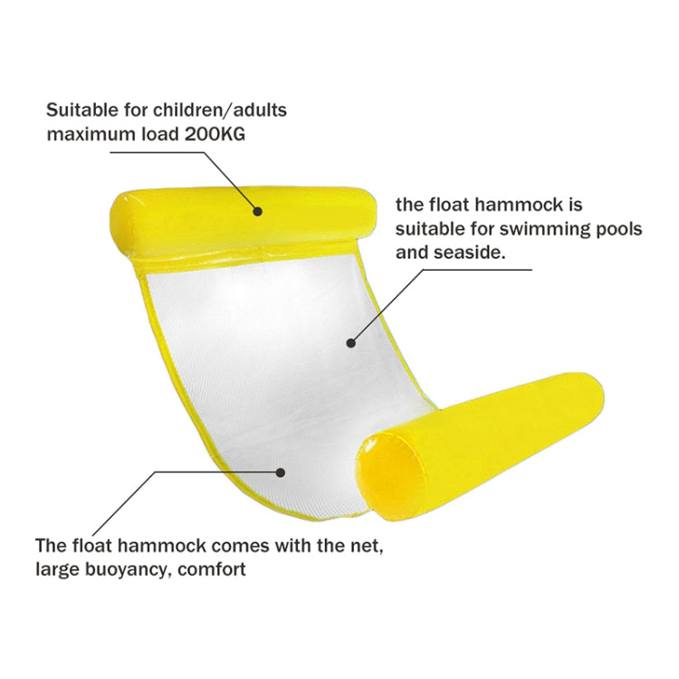 Foldable Double-purpose Backrest Float Hammock with Net, Size: 130x73cm, Size: 130x73cm (Sapphire Blue)