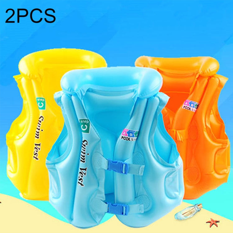 2 PCS B Code Float Inflatable Life Jacket Swimsuit, Size: Medium, Random Color Delivery, Size: M