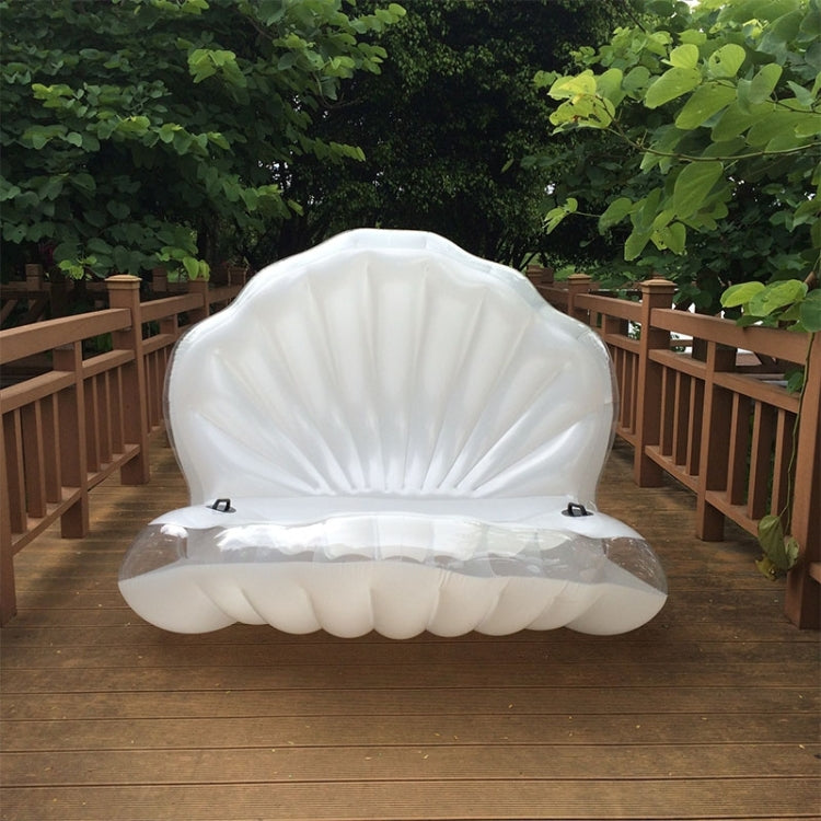 Inflatable Scallop Shaped Floating Mat Swimming Ring, Inflated Size: 170 x 130 x 100cm, Scallop