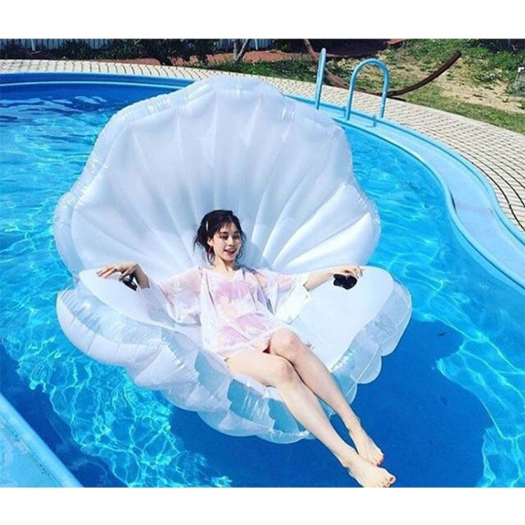 Inflatable Scallop Shaped Floating Mat Swimming Ring, Inflated Size: 170 x 130 x 100cm, Scallop