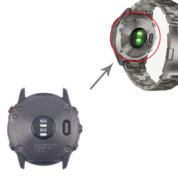 For Garmin Fenix 6x Original Disassembled Back Cover, For Garmin Fenix 6x / Fenix 6X Pro(Original), For Garmin Fenix 6x / Fenix 6X Pro(Original,Silver)
