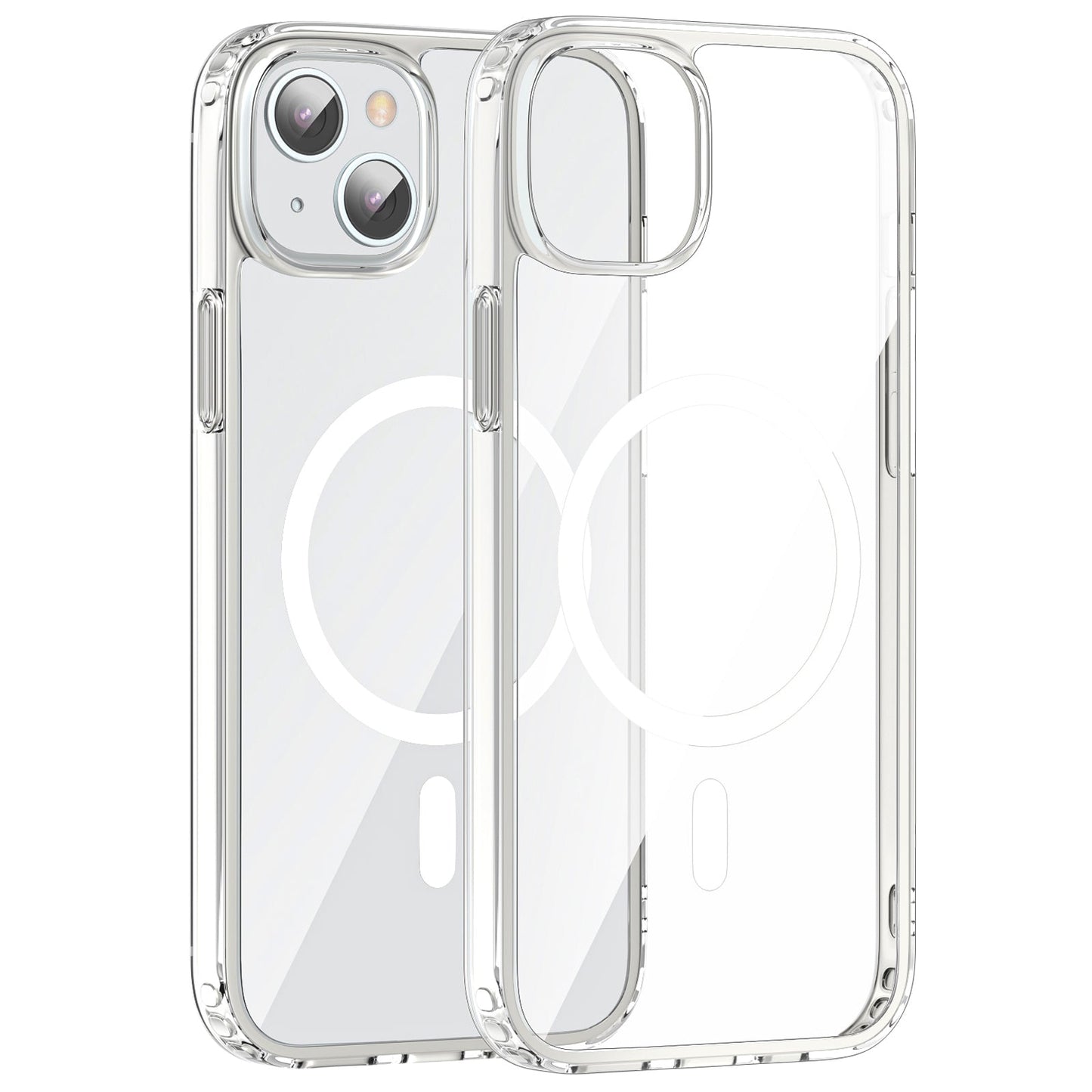 iPhone 15 Crystal Clear Magnetic Slim-Fit Protective Case with MagSafe for Wireless Charging