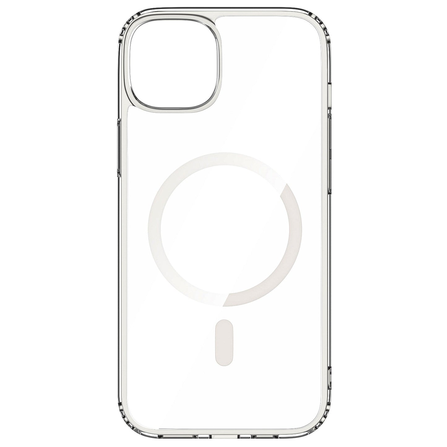 iPhone 15 Crystal Clear Magnetic Slim-Fit Protective Case with MagSafe for Wireless Charging