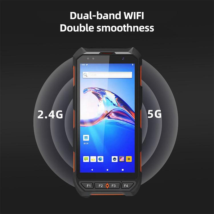 5.5 inch Android 10 IP65 RFID Handheld Industrial Data Terminal Barcode Scanner, Style: NFC UHF, NFC HF
