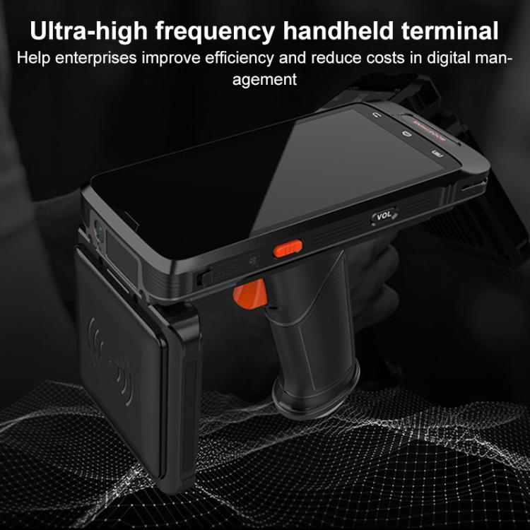 RFID UHF Handheld Intelligent Terminal PDA Scanner 915M Reader, Style: Standard Version + QR Code Scanning, Standard Version + QR Code Scanning