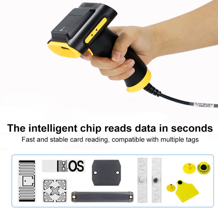 UHF RFID Handheld Card Reader Cash Register Settlement Scanner, Style: Bluetooth, Bluetooth