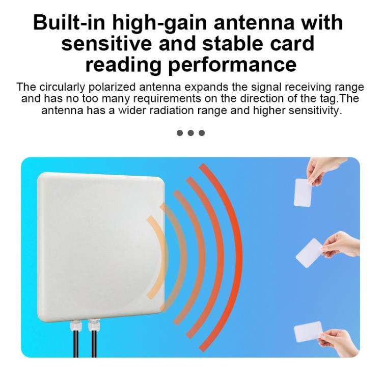 UHF RFID Long Range 9dBi Integrated Reader with E710 Chip, Style: Built-in Heating Constant Temperature Module, Built-in Heating Constant Temperature Module