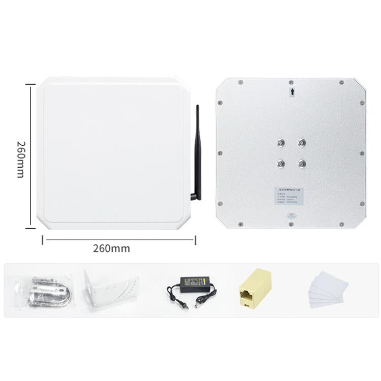 UHF RFID Long Range Integrated Reader with Built-in 9dBi Antenna, Style: Add WiFi Communication, Add WiFi Communication