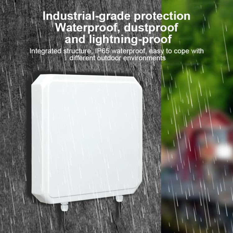 UHF RFID Long Range Integrated Reader with Built-in 9dBi Antenna, Style: Add WiFi Communication, Add WiFi Communication