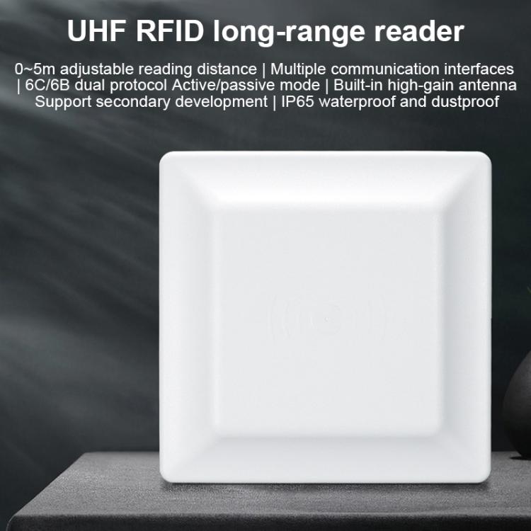 UHF Middle Range RFID Integrated Reader Identification Distance 0-5m, Style: Add WiFi Communication, Add WiFi Communication